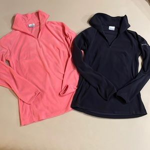 2 Columbia Fleeces 1/4 zip pullovers!!